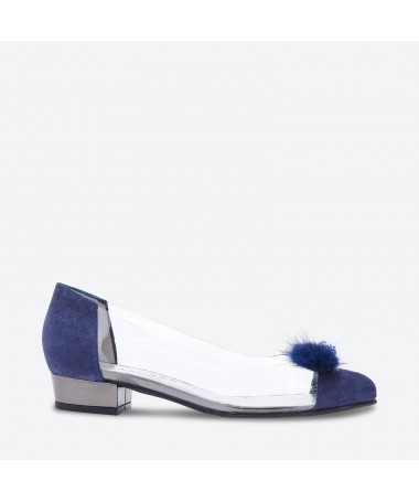 BALLET PUMPS BASOLO - Azurée - Women's shoes made in France
