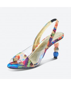 SANDALE MINA pour femme - Azurée - Made in France