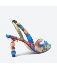 SANDALE MINA pour femme - Azurée - Made in France