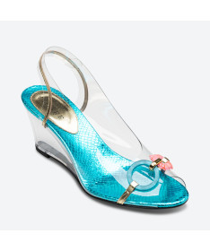 SANDALE MOLIA pour femme - Azurée - Made in France