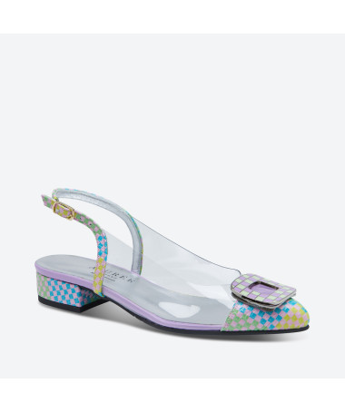 BALLERINE BAYA pour femme - Azurée - Made in France