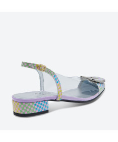 BALLERINE BAYA pour femme - Azurée - Made in France