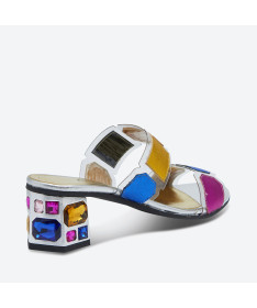 MULE MILIAM pour femme - Azurée - Made in France