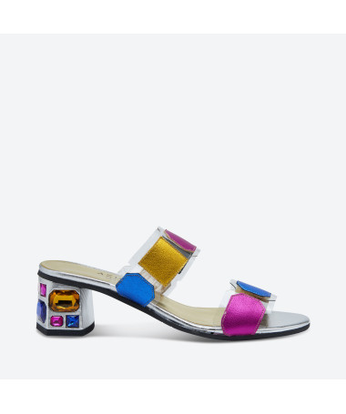 MULE MILIAM pour femme - Azurée - Made in France