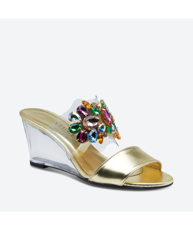 MULE MADAR pour femme - Azurée - Made in France