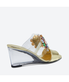MULE MADAR pour femme - Azurée - Made in France