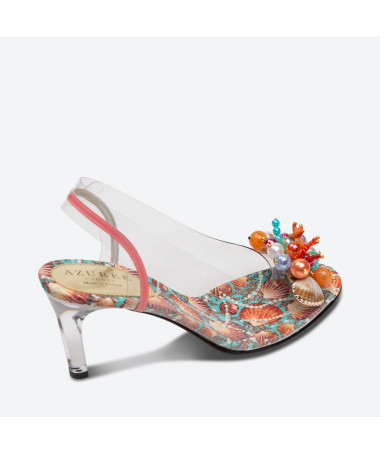 SANDALE MABO pour femme - Azurée - Made in France