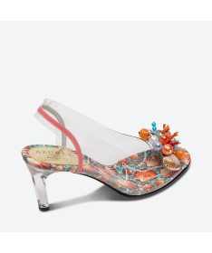 SANDALE MABO pour femme - Azurée - Made in France