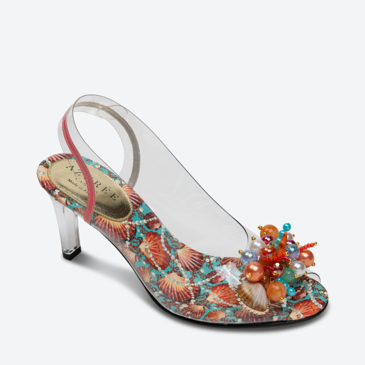 SANDALE MABO pour femme - Azurée - Made in France