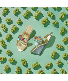 MULE MADAR pour femme - Azurée - Made in France