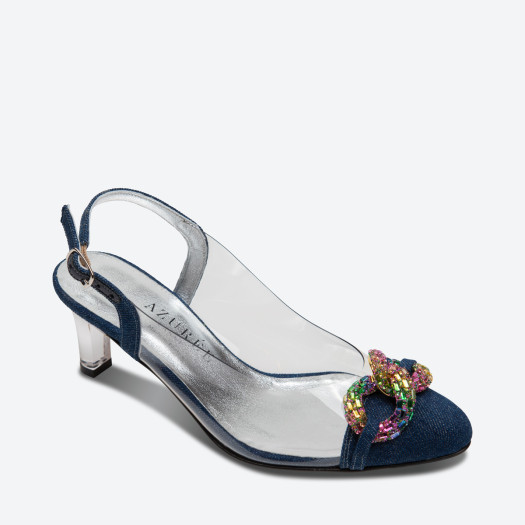 ESCARPIN LODOLI pour femme - Azurée - Made in France