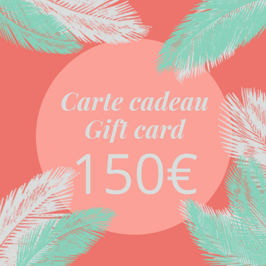 Carte cadeau 150 pour femme - Azurée - Made in France Carte cadeau 150 pour femme - Azurée - Made in France