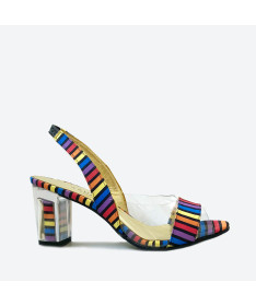 SANDALE MINA pour femme - Azurée - Made in France