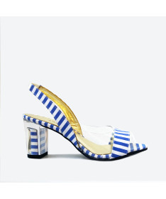 SANDALE MINA pour femme - Azurée - Made in France