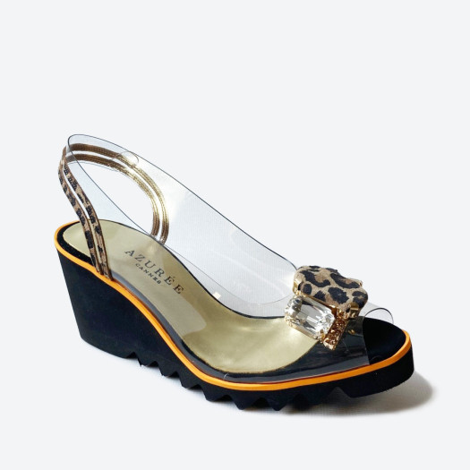 SANDALE MEBALA pour femme - Azurée - Made in France