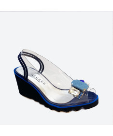 SANDALE MEBALA pour femme - Azurée - Made in France