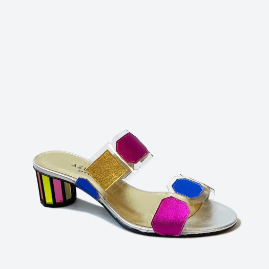 MULE MILIAM pour femme - Azurée - Made in France