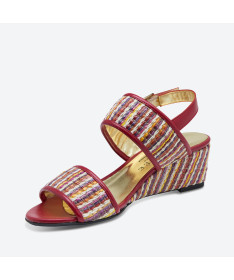 SANDALE FIDJO pour femme - Azurée - Made in France