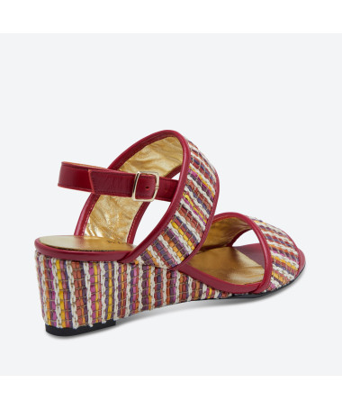 SANDALE FIDJO pour femme - Azurée - Made in France