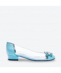 BALLET PUMPS BABOLA - Azurée - Women's shoes made in France