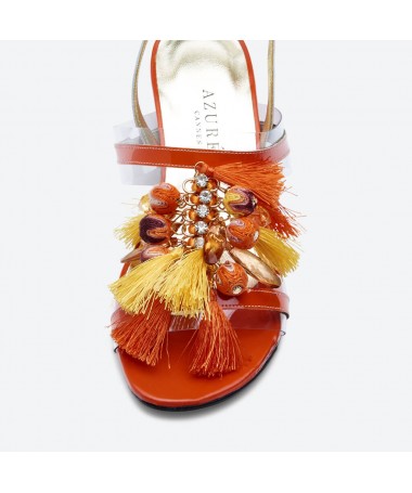 SANDALS MALEK - Azurée - Women's shoes made in France