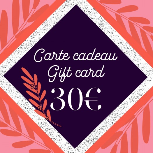Carte cadeau 30 - 1 Carte cadeau 30 - 1