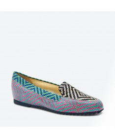 womens multi colored loafers