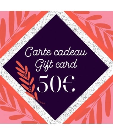 Carte cadeau 50 pour femme - Azurée - Made in France