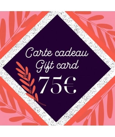 Carte cadeau 75 pour femme - Azurée - Made in France
