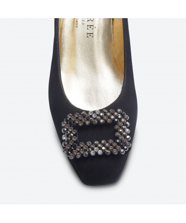 BALLET PUMPS RAMEKI - Azurée - Women's shoes made in France