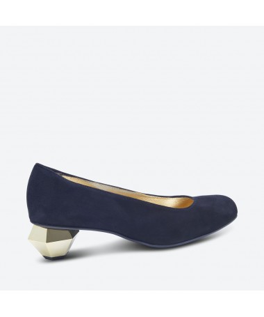 BALLET PUMPS RODONI - Azurée - Women's shoes made in France